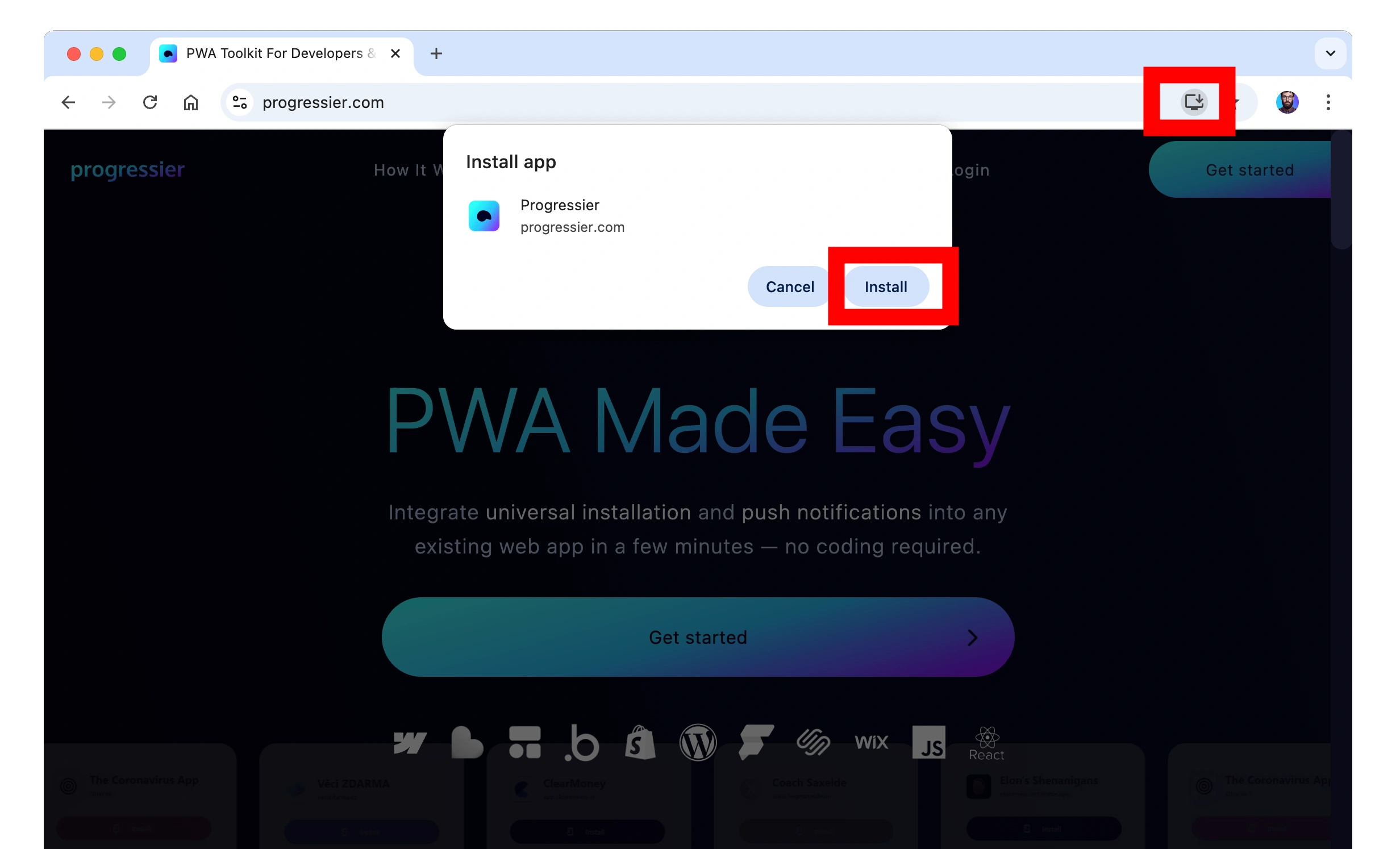 PWA Installation