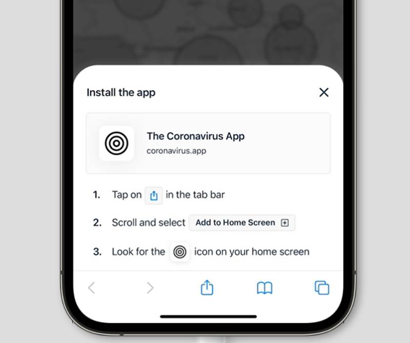 Illustration screenshot for Custom iOS Instructions