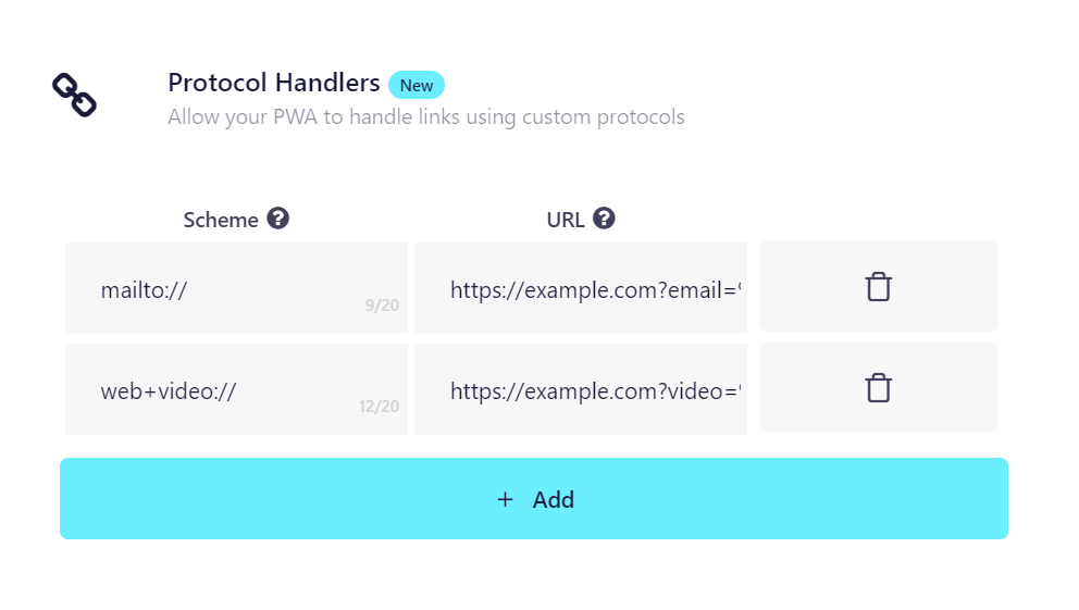 Illustration screenshot for Protocol Handlers