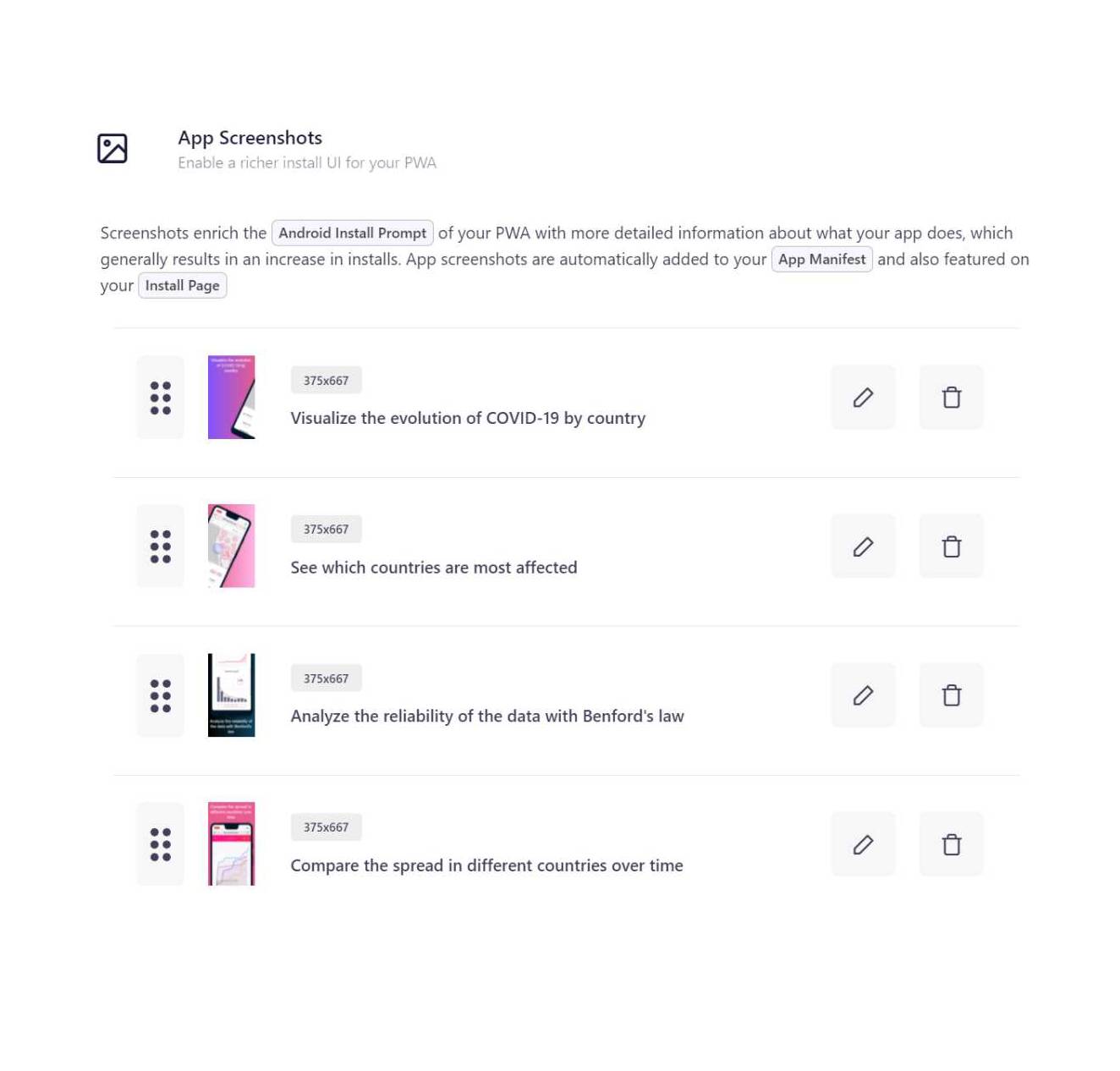 Illustration screenshot for Visual Previews & Clips