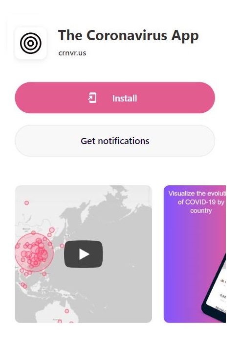 Illustration screenshot for Get your install link