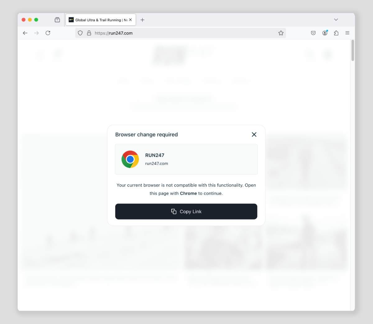 RUN247 PWA Installation on Firefox