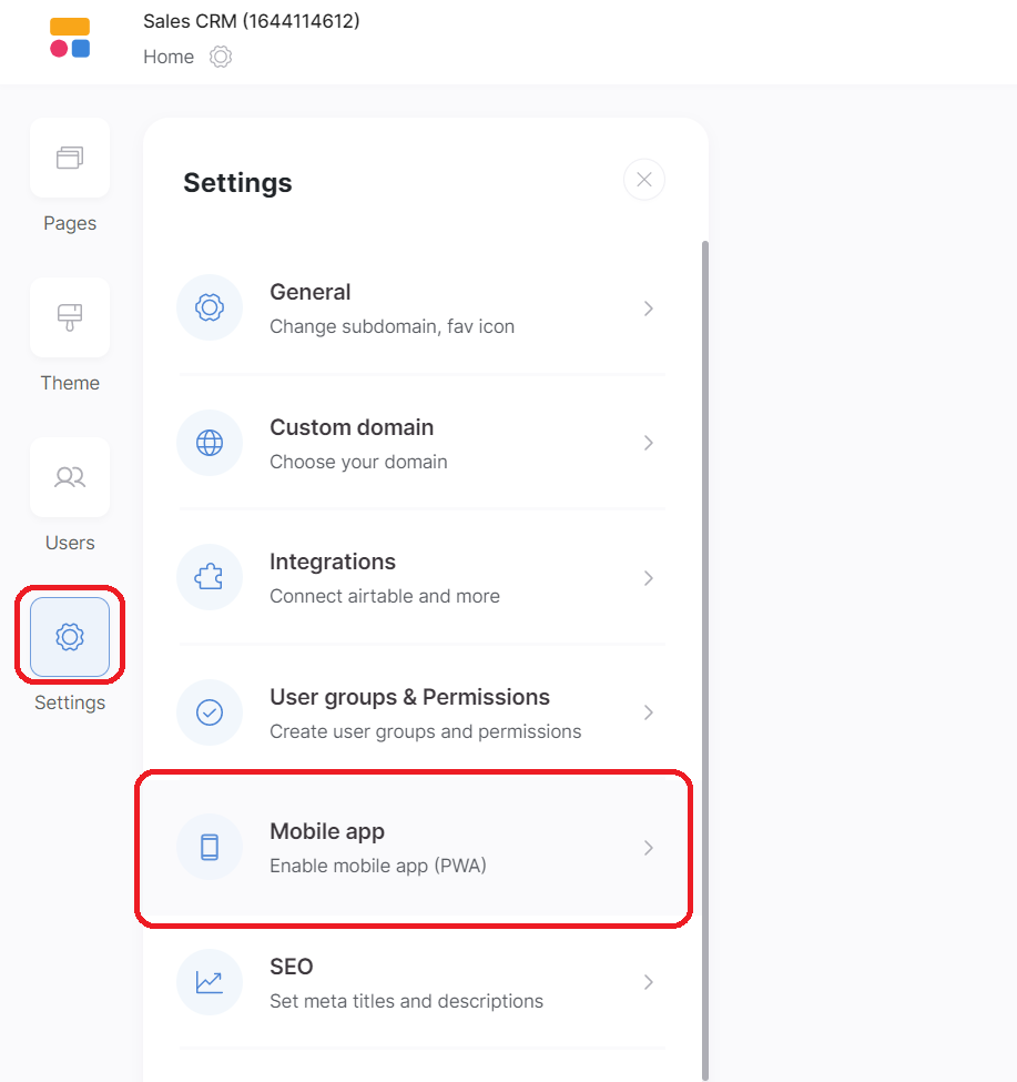 Illustration screenshot for Go to Settings
